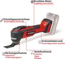 Einhell Akku-Multifunktionswerkzeug TP-MG 18 Li BL - Solo | Rot 2