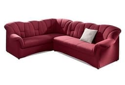 DOMO collection Ecksofa Papenburg | Rot