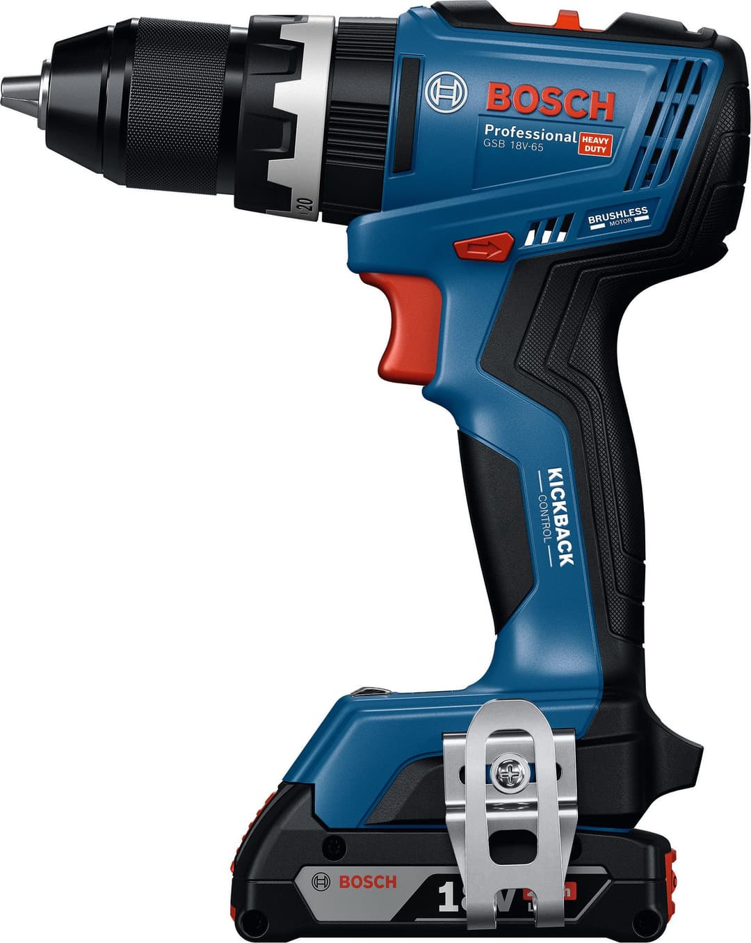 Bosch Professional Akku-Schlagbohrschrauber GSB 18V-65 | Blau