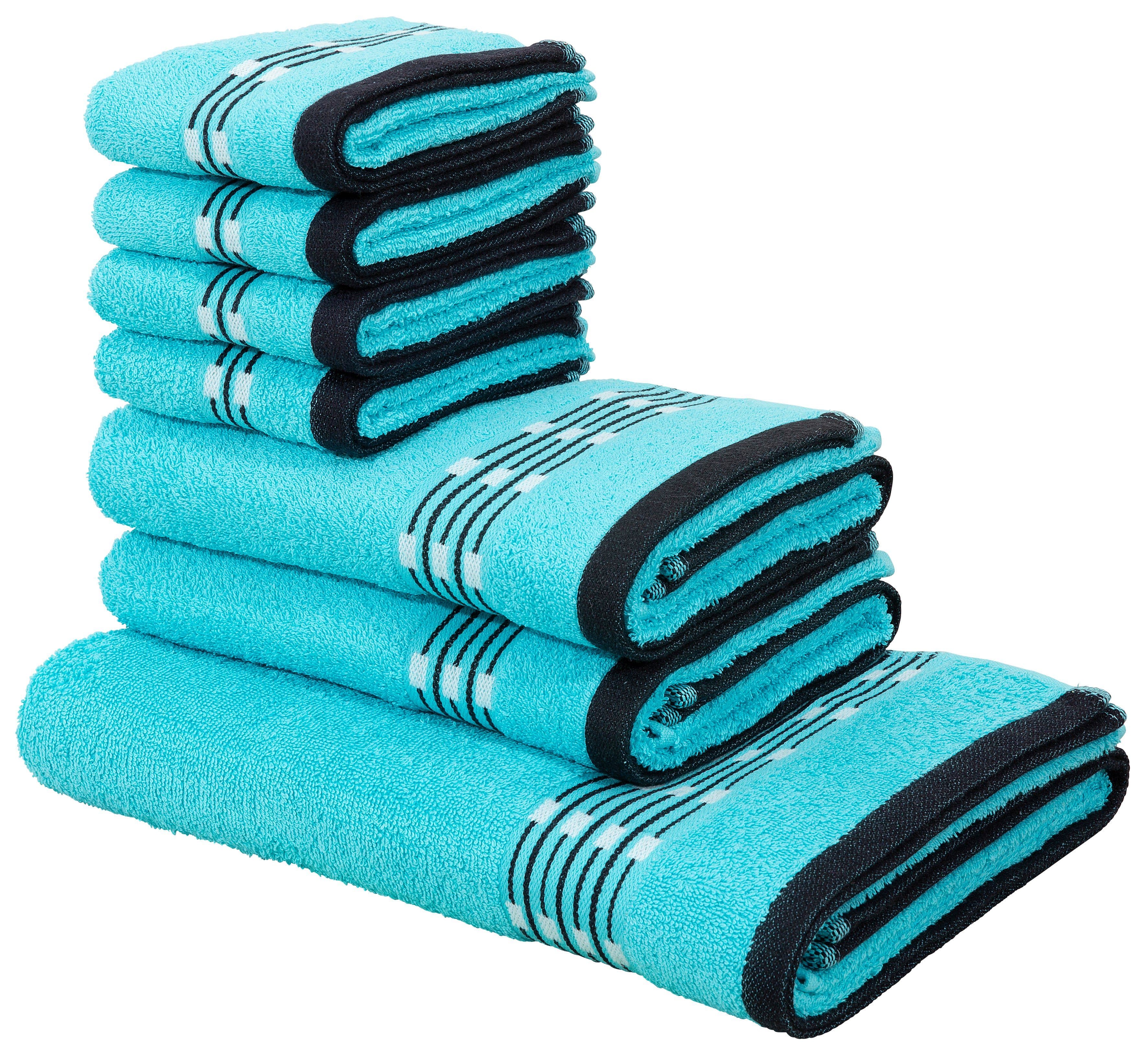 OTTO home Handtuch Set Jonnie | Türkis