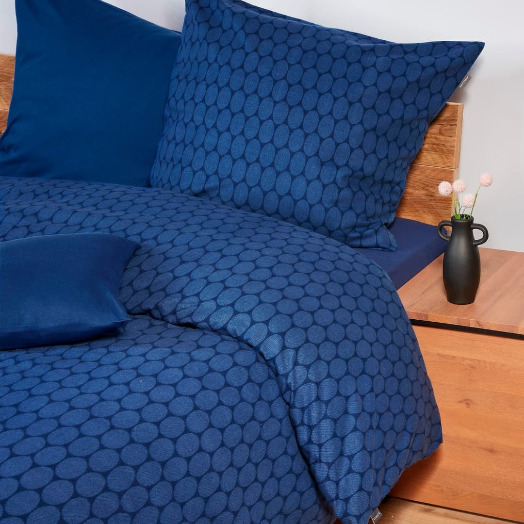 Schiesser Bettwäsche Drops | Blau