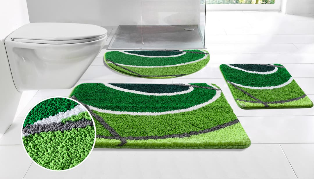 OTTO home Badematte Juna mit Muster | Grün