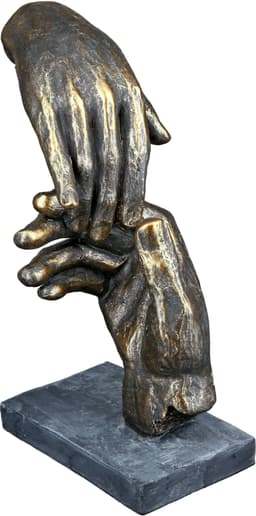 Casablanca by Gilde Dekofigur Skulptur Two hands | Braun