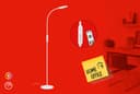 Briloner Leuchten LED Schreibtischlampe OFFICE REMOTE | Weiß