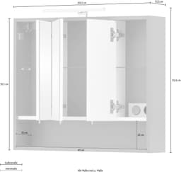 welltime Spiegelschrank Kent | Grün