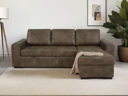Trends by HG Ecksofa Poll L-Form | Braun