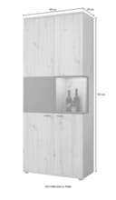 HELA Vitrine Atlanta | Holztöne 4