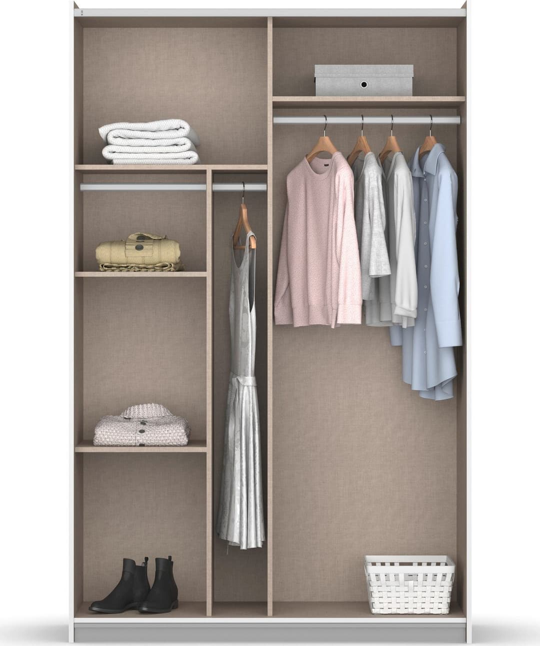 rauch Schwebetürenschrank REFLECT | Weiß
