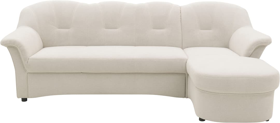 DOMO collection Ecksofa Flores Schlafsofa | Beige