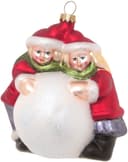Krebs Glas Lauscha Spielende Kinder Christbaumschmuck | Mehrfarbig