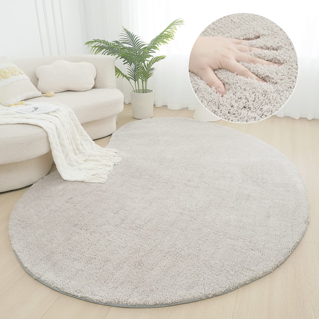 LeGer Home by Lena Gercke Hochflor-Teppich Halrum | Grau
