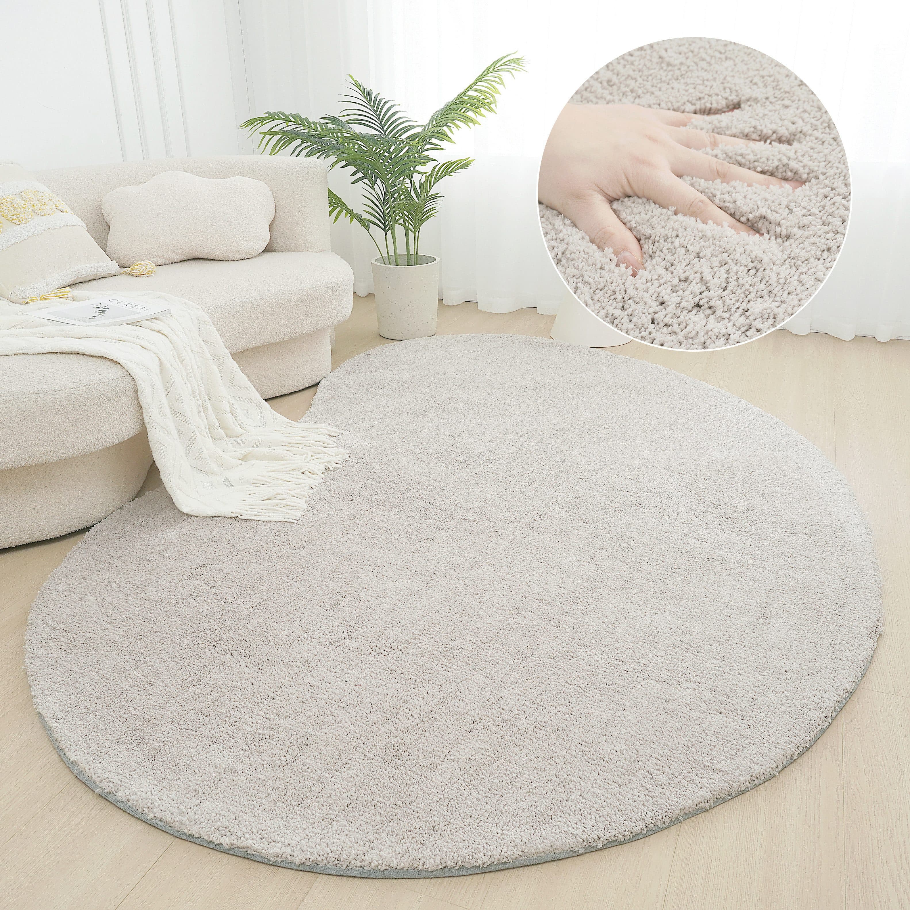 LeGer Home by Lena Gercke Hochflor-Teppich Halrum | Grau