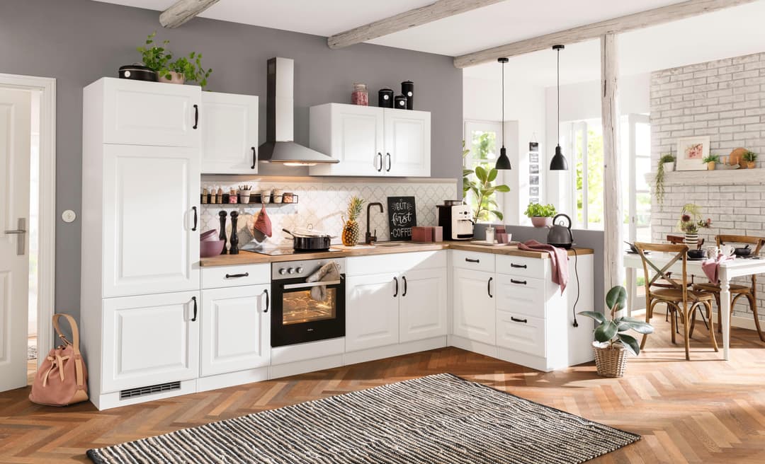 wiho Küchen Eckunterschrank Erla | Weiß