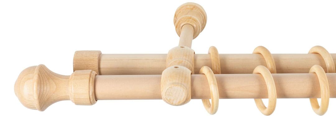 SN DECO GROUP Gardinenstange Ares | Holztöne