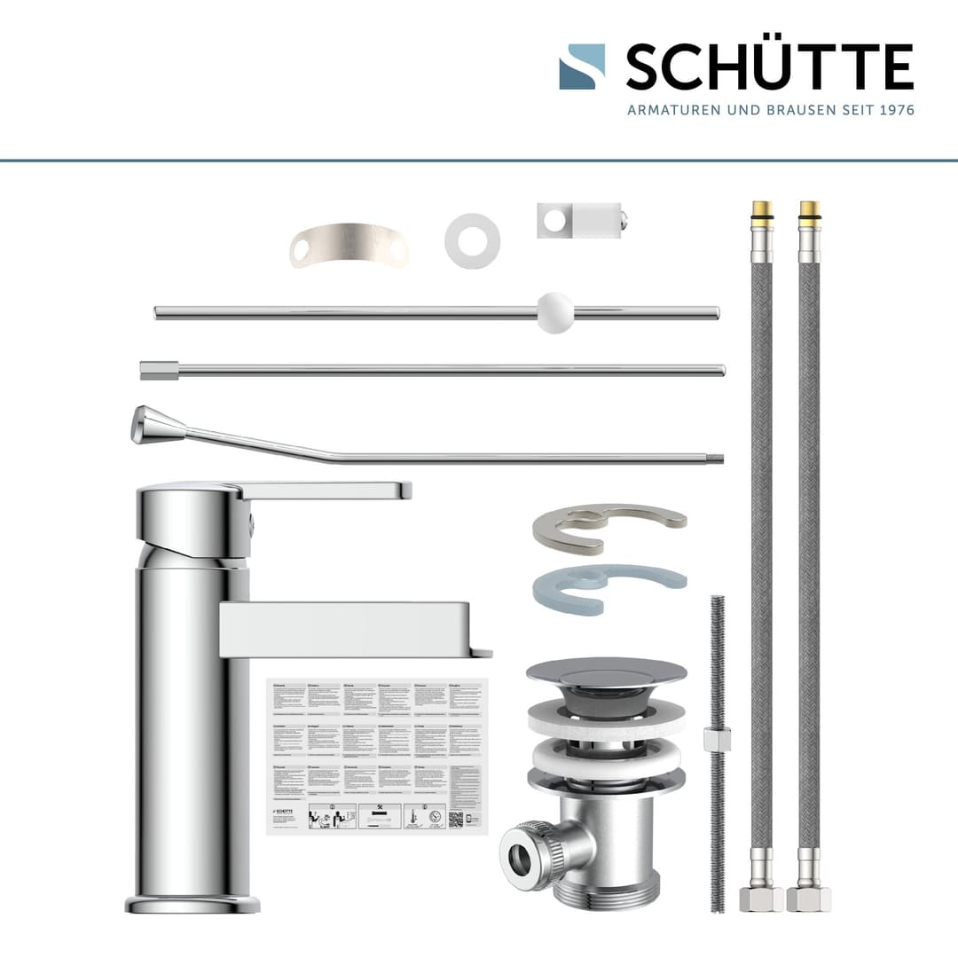 Schütte Niagara Waschtischarmatur | Silber