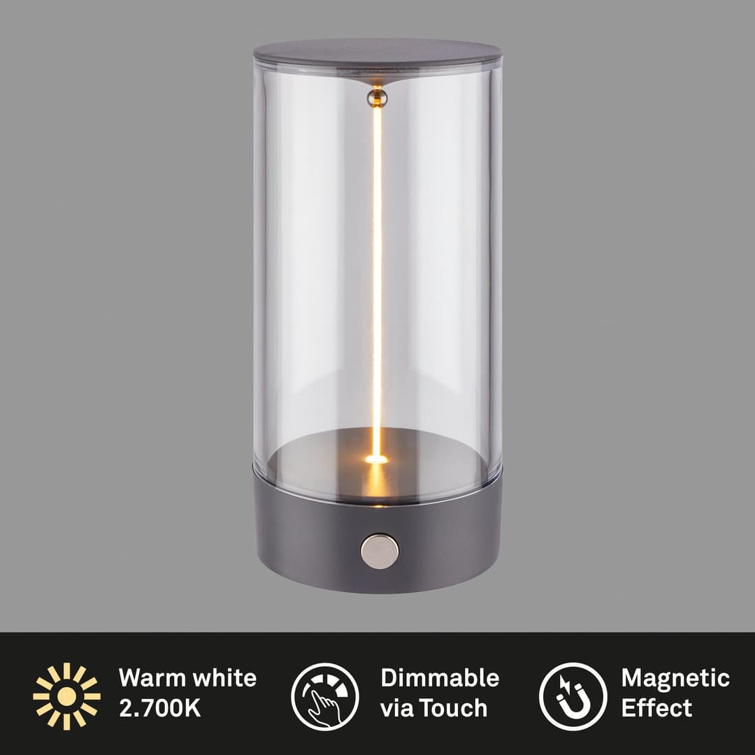 Briloner Leuchten LED Tischleuchte WIGGLE 7620015 | Schwarz