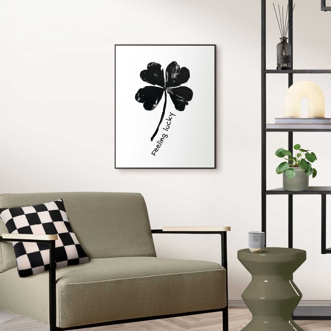 Reinders! Poster Feeling Lucky | Schwarz