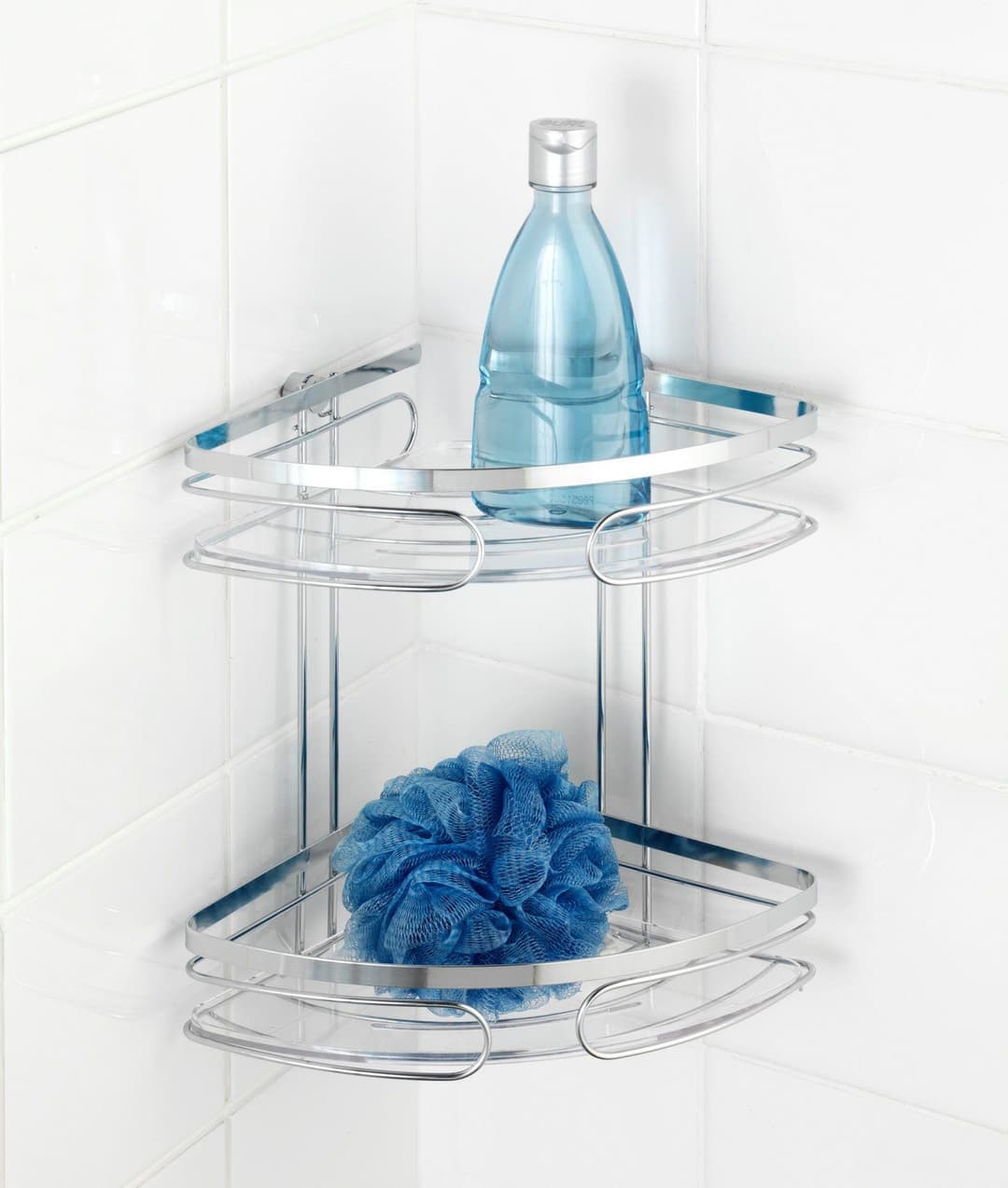 Wenko Eckregal Premium | Silber