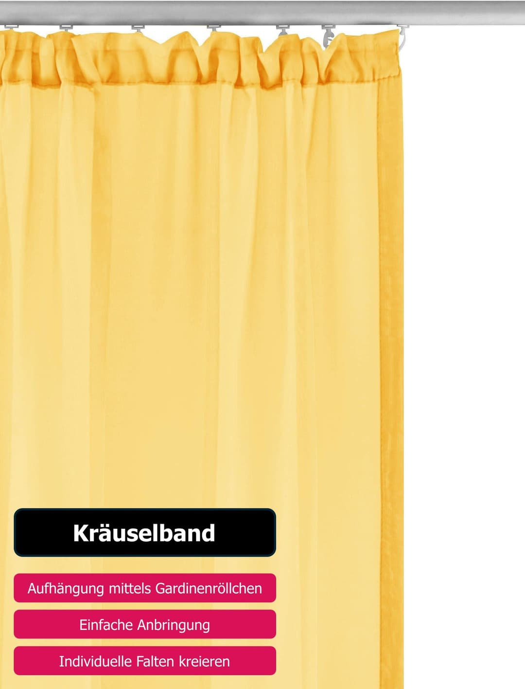 OTTO home Gardine XANA | Gelb