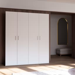 FORTE Kleiderschrank | Weiß