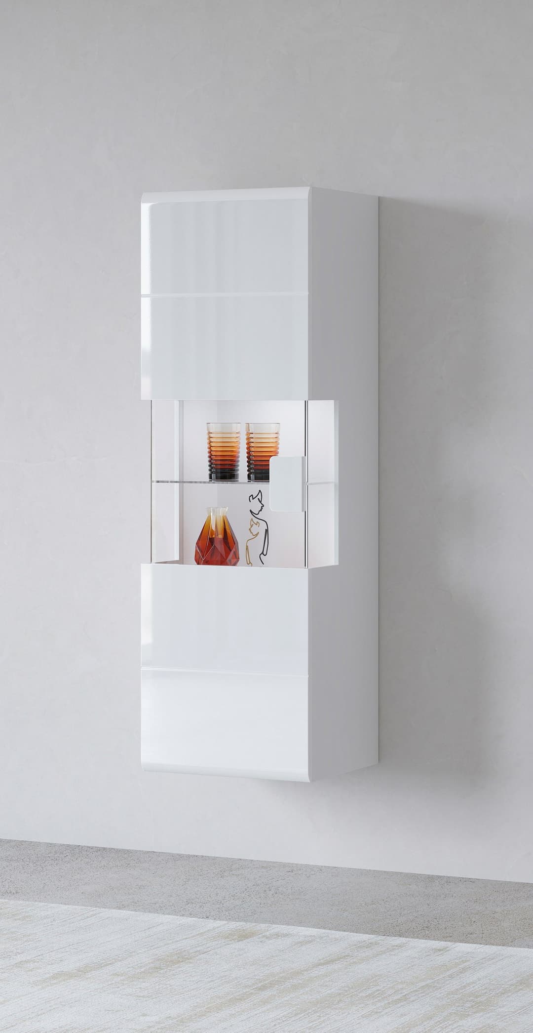 OTTO home Hängevitrine Toledo | Weiß