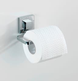 WENKO Toilettenpapierhalter Quadro, Vacuum-Loc | Silber