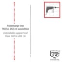 Wenko Teleskopregal Garderobe | Silber 3