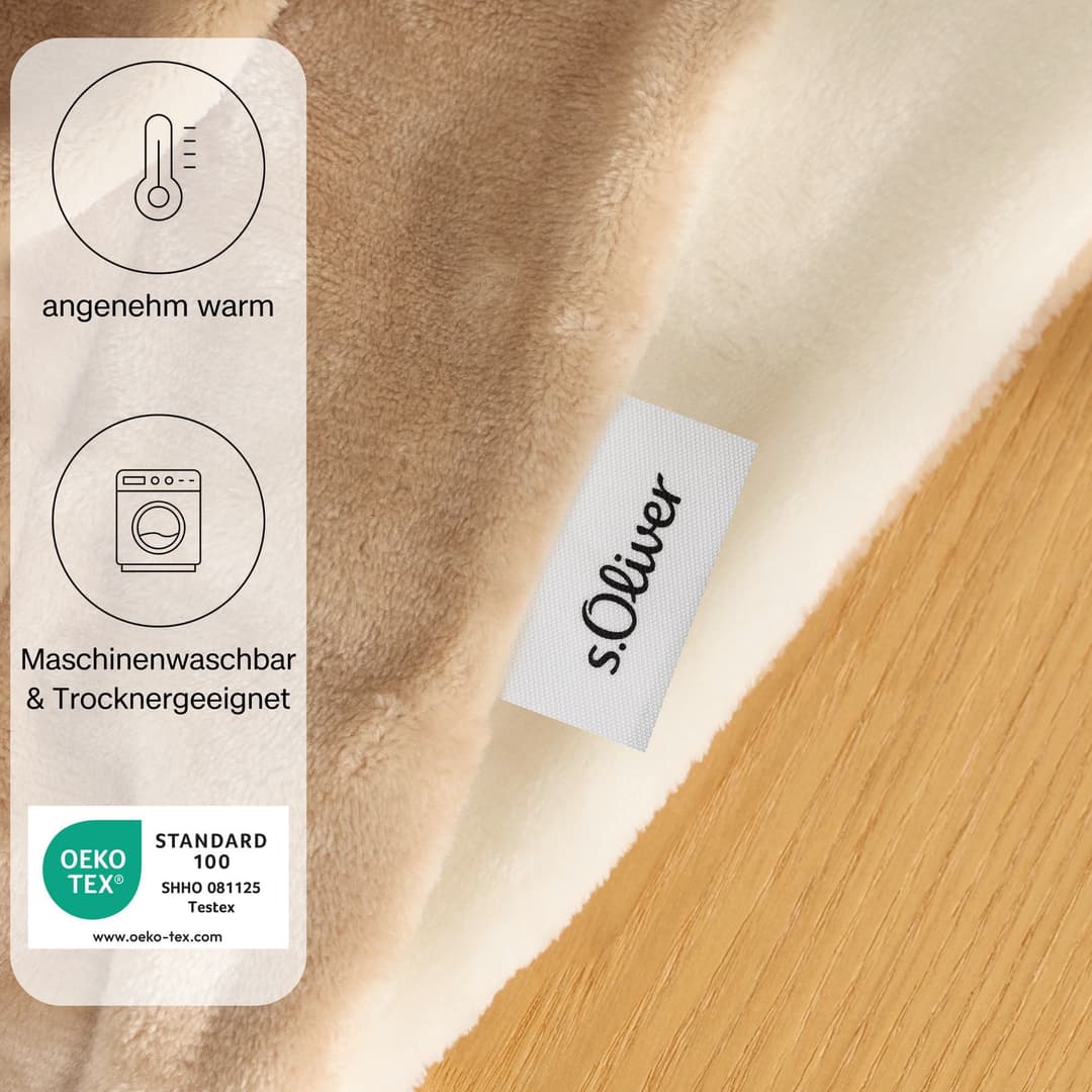 s.Oliver Wohndecke Doublesoft | Beige