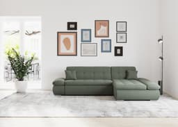 DOMO collection Ecksofa Moric | Grün
