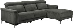 OTTO home Ecksofa LUND Cord | Grau