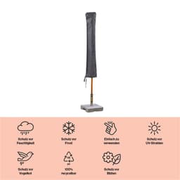 winza outdoor covers Sonnenschirm-Schutzhülle | Schwarz