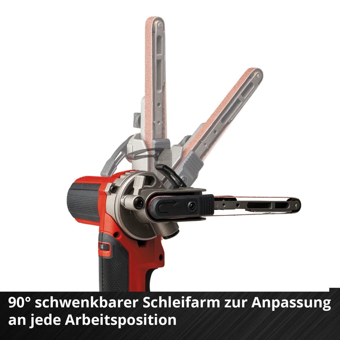 Einhell Akku-Bandfeile TE-BF 18 Li-solo | Rot