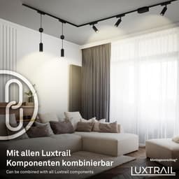 Briloner Leuchten LED Deckenleuchte LUXTRAIL 8035065 | Schwarz