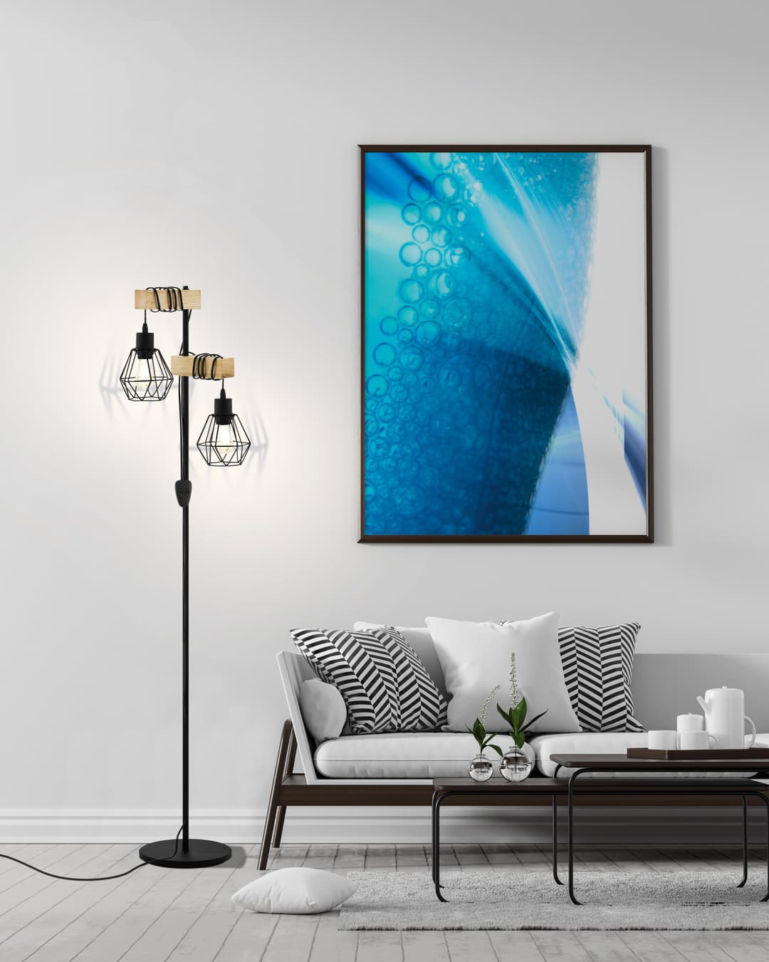 EGLO TOWNSHEND 5 Stehlampe | Schwarz