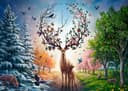 Ravensburger Puzzle Der magische Hirsch und die vier Jahreszeiten 2