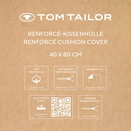 TOM TAILOR HOME Kissenhülle new bedroom | Blau