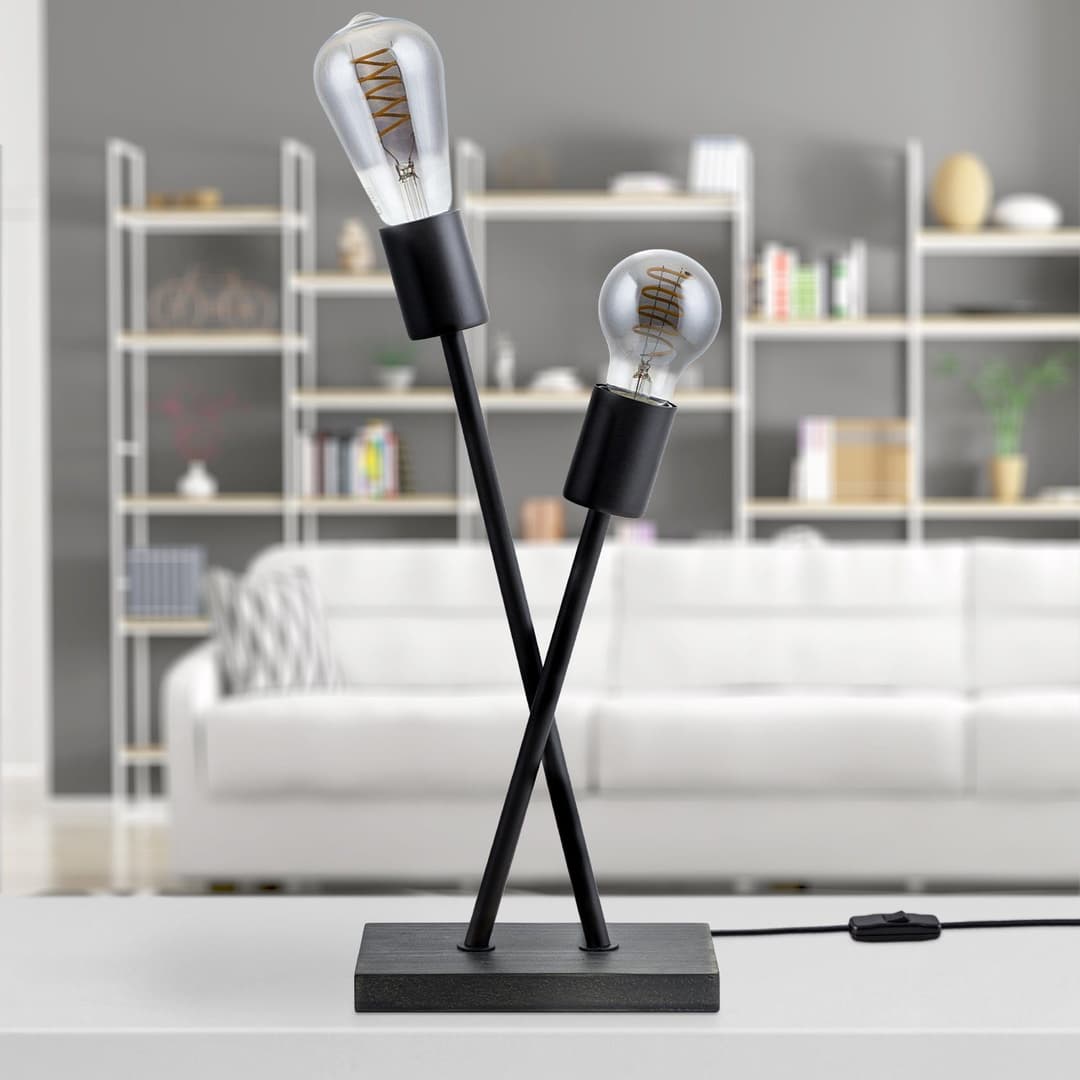 Paco Home Tischleuchte IKS | Schwarz
