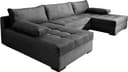 COLLECTION AB Josy U-Form Wohnlandschaft | Grau 5