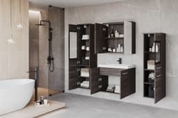 welltime Badmöbel-Set MADRIT II | Braun
