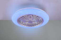 Reality Leuchten LED Deckenleuchte Stralsund Deckenventilator | Grau