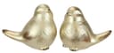 I.GE.A. Dekofigur Vogel aus Keramik | Gold 5