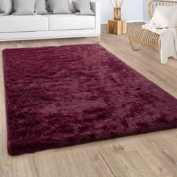 Paco Home Hochflor-Teppich Silky 591 | Lila