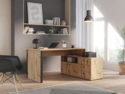 FORTE Eckschreibtisch Tempra | Holztöne