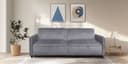 Dorel Home 3-Sitzer Allie Curved Schlafsofa | Grau