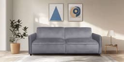 Dorel Home 3-Sitzer Allie Curved Schlafsofa | Grau