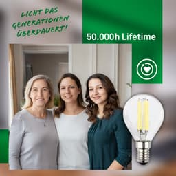 Briloner Leuchten LED-Leuchtmittel E14 Tropfen | Transparent