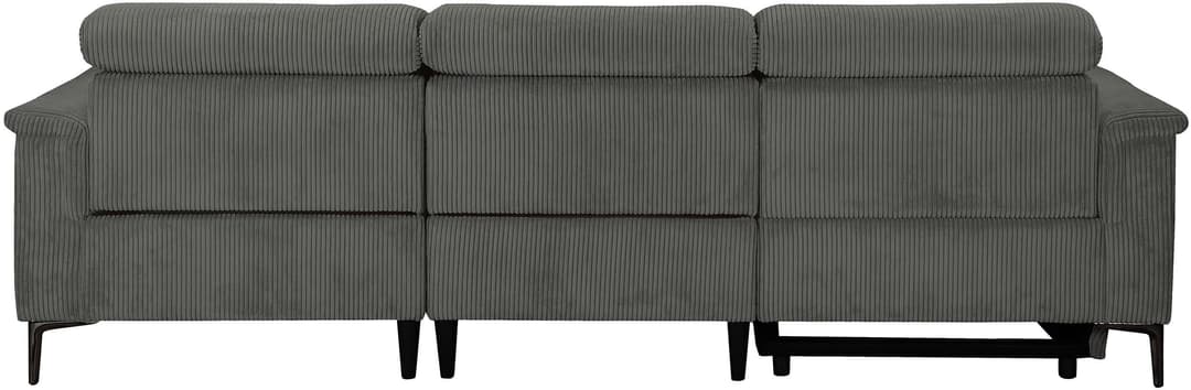 OTTO home Ecksofa LUND Cord | Grau