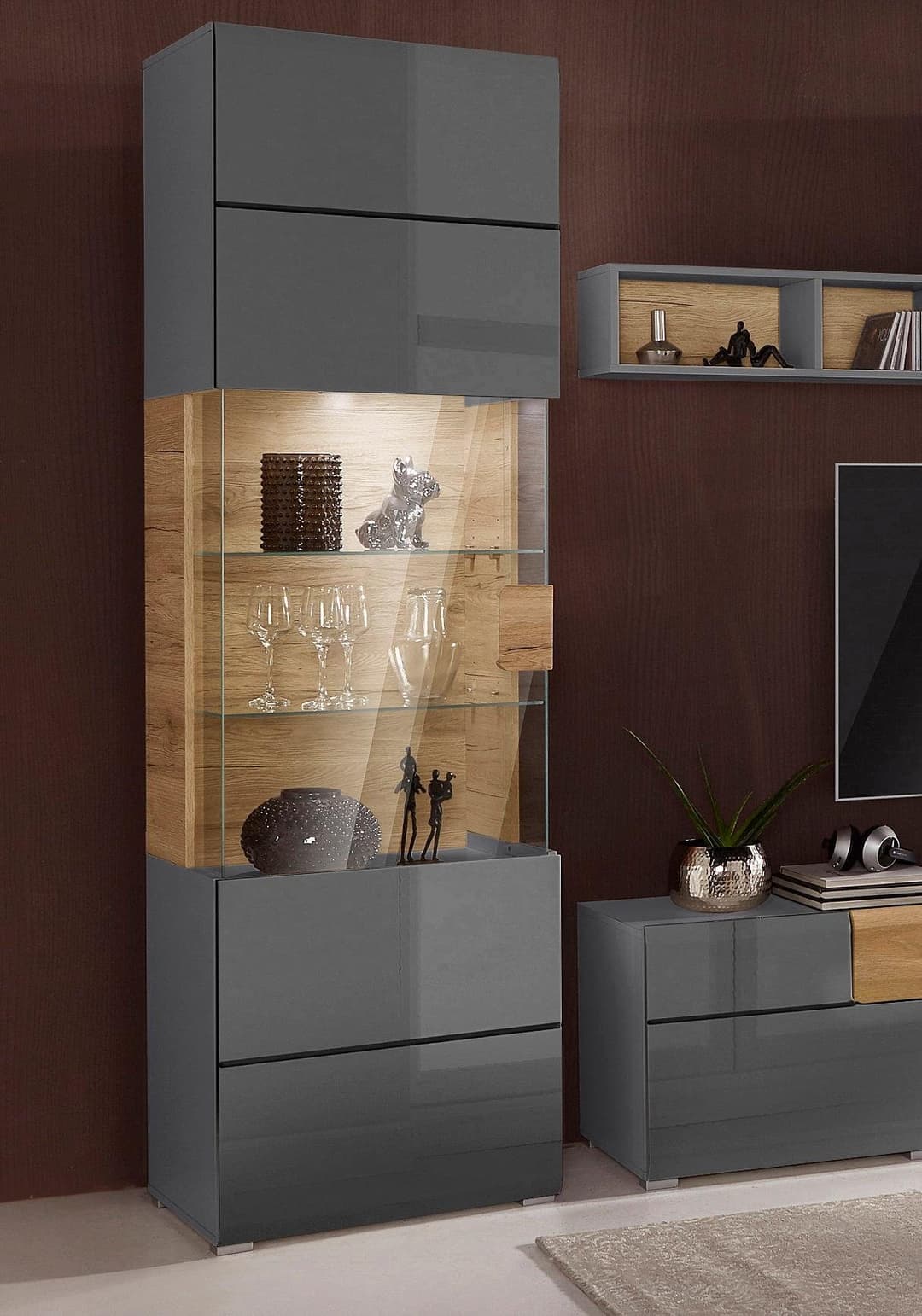 OTTO home Vitrine Toledo | Grau