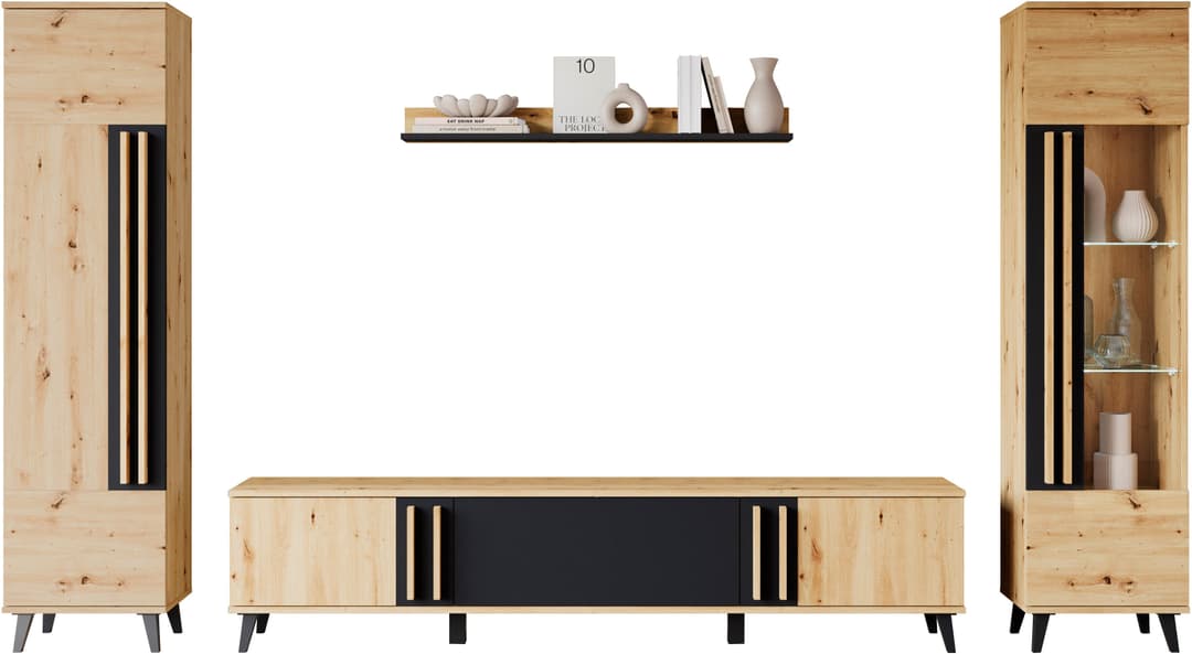 Home affaire Wohnwand Helsinki | Braun