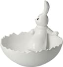 Goebel Osterhase Figur Hase mit Schale Snow White | Weiß 2